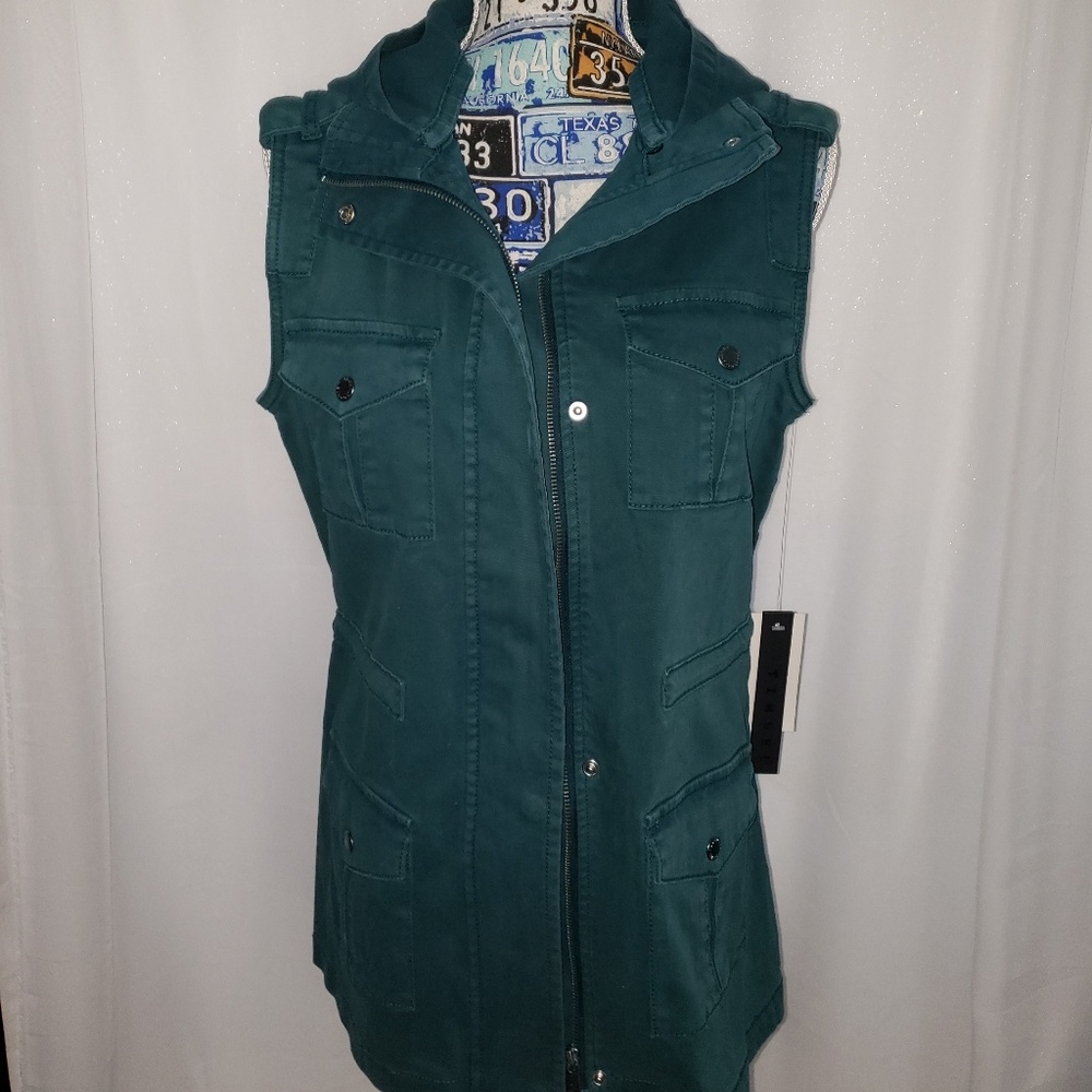 Tinsel Hooded Cargo Vest